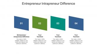 Entrepreneur intrapreneur difference ppt powerpoint presentation outline visual aids cpb