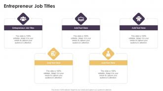 Entrepreneur Job Titles In Powerpoint And Google Slides Cpb