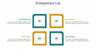 Entrepreneur List Ppt Powerpoint Presentation Styles Visual Aids Cpb