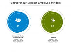 Entrepreneur mindset employee mindset ppt powerpoint presentation summary graphics pictures cpb