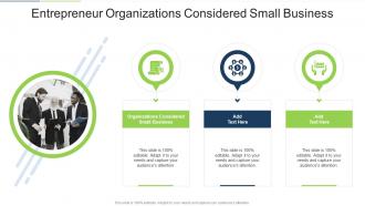 Entrepreneur Organizations Considered Small Business In Powerpoint And Google Slides Cpb