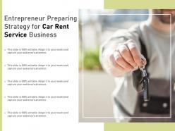 Entrepreneur preparing strategy for car rent service business