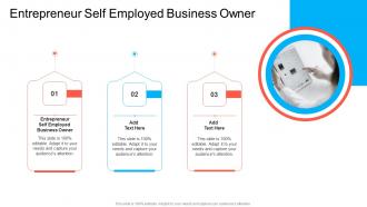 Entrepreneur Self Employed Business Owner In Powerpoint And Google Slides Cpb