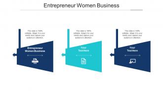 Entrepreneur Women Business Ppt Powerpoint Presentation Summary Demonstration Cpb