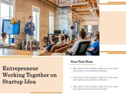 Entrepreneur working together on startup idea