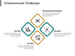 Entrepreneurial challenges ppt powerpoint presentation model summary cpb