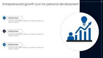 Entrepreneurial Growth Icon For Personal Development