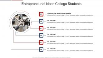 Entrepreneurial Ideas College Students In Powerpoint And Google Slides Cpb