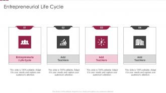 Entrepreneurial Life Cycle In Powerpoint And Google Slides Cpb