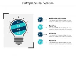 Entrepreneurial venture ppt powerpoint presentation infographic template format cpb