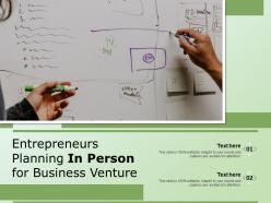Entrepreneurs planning in person for business venture