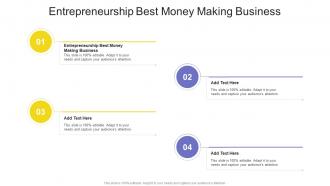 Entrepreneurship Best Money Making Business In Powerpoint And Google Slides Cpb