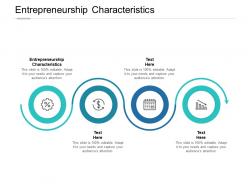 Entrepreneurship characteristics ppt powerpoint presentation infographic cpb