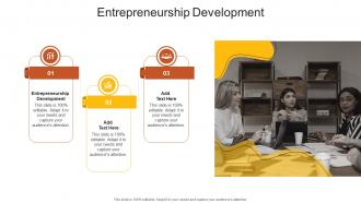 Entrepreneurship Development In Powerpoint And Google Slides Cpb