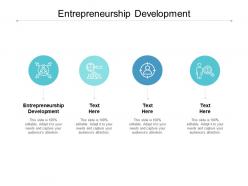Entrepreneurship development ppt powerpoint presentation icon files cpb