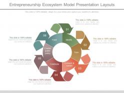 Entrepreneurship ecosystem model presentation layouts