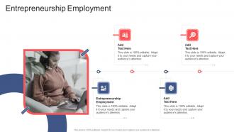 Entrepreneurship Employment In Powerpoint And Google Slides Cpb