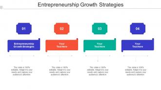 Entrepreneurship Growth Strategies Ppt Powerpoint Presentation File Shapes Cpb