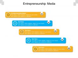 Entrepreneurship media ppt powerpoint presentation summary template cpb