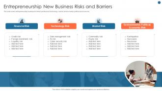 Entrepreneurship New Business Risks And Barriers