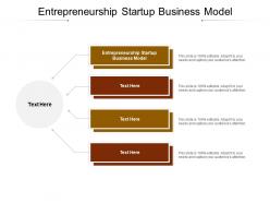 Entrepreneurship startup business model ppt powerpoint presentation show format ideas cpb