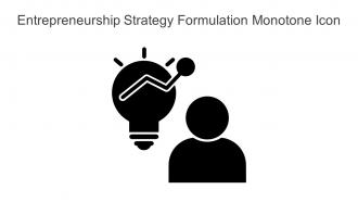 Entrepreneurship Strategy Formulation Monotone Icon In Powerpoint Pptx Png And Editable Eps Format