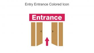 Entry Entrance Colored Icon In Powerpoint Pptx Png And Editable Eps Format