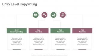 Entry Level Copywriting In Powerpoint And Google Slides Cpb