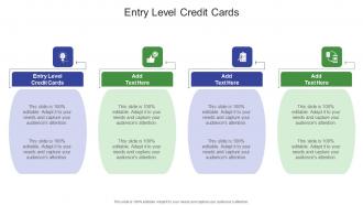 Entry Level Credit Cards In Powerpoint And Google Slides Cpb