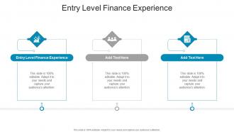 Entry Level Finance Experience In Powerpoint And Google Slides Cpb