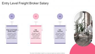 Entry Level Freight Broker Salary In Powerpoint And Google Slides Cpb