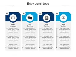 Entry level jobs ppt powerpoint presentation icon rules cpb
