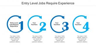 Entry level jobs require experience ppt powerpoint presentation gallery templates cpb
