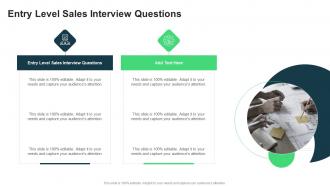 Entry Level Sales Interview Questions In Powerpoint And Google Slides Cpb