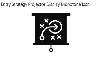 Entry Strategy Projector Display Monotone Icon In Powerpoint Pptx Png And Editable Eps Format