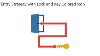 Entry Strategy With Lock And Key Colored Icon In Powerpoint Pptx Png And Editable Eps Format