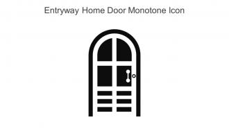 Entryway Home Door Monotone Icon In Powerpoint Pptx Png And Editable Eps Format