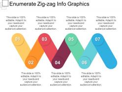 Enumerate zig zag info graphics