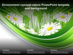 Environment concept nature powerpoint template and background