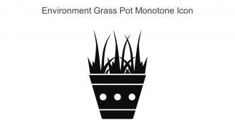 Environment Grass Pot Monotone Icon In Powerpoint Pptx Png And Editable Eps Format