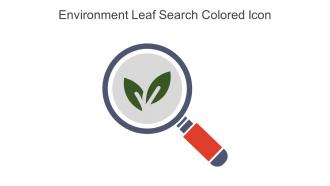 Environment Leaf Search Colored Icon In Powerpoint Pptx Png And Editable Eps Format