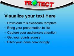 Environment protection global powerpoint templates ppt themes and graphics 0113