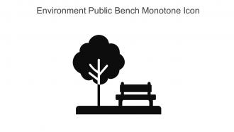 Environment Public Bench Monotone Icon In Powerpoint Pptx Png And Editable Eps Format