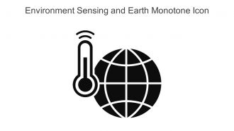 Environment Sensing And Earth Monotone Icon In Powerpoint Pptx Png And Editable Eps Format