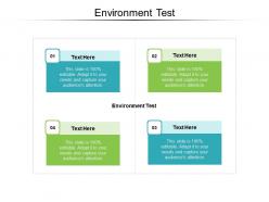 Environment test ppt powerpoint presentation infographics graphic tips cpb