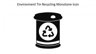 Environment Tin Recycling Monotone Icon In Powerpoint Pptx Png And Editable Eps Format