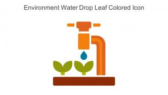 Environment Water Drop Leaf Colored Icon In Powerpoint Pptx Png And Editable Eps Format