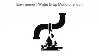 Environment Water Drop Monotone Icon In Powerpoint Pptx Png And Editable Eps Format