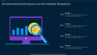 Environmental Analysis Icon For Market Research
