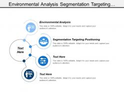 Environmental analysis segmentation targeting positioning total product concept branding